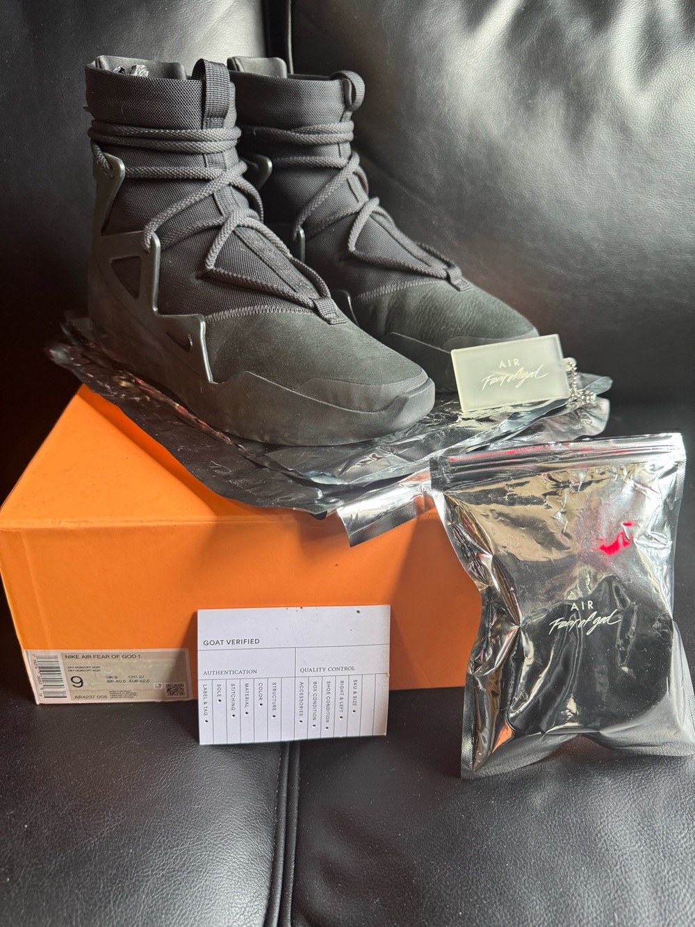Nike Air Fear of God 1 Triple Black
